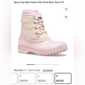 Sperry Kids Duck boots